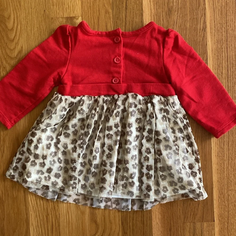 6-9M Minnie Mouse Cheetah Print Dress With Pants